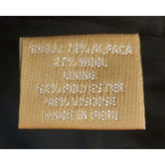 Katherine Kelly Peru Alpaca Wool Blend Ombre Coat Jacket Women’s Size 14 - Picture 9 of 12